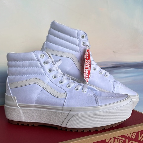 Vans WMNS Sk8-Hi Stacked (Canvas) True White
VN0A4BTWL5R Platforms Sneakers NIB - Picture 11 of 16